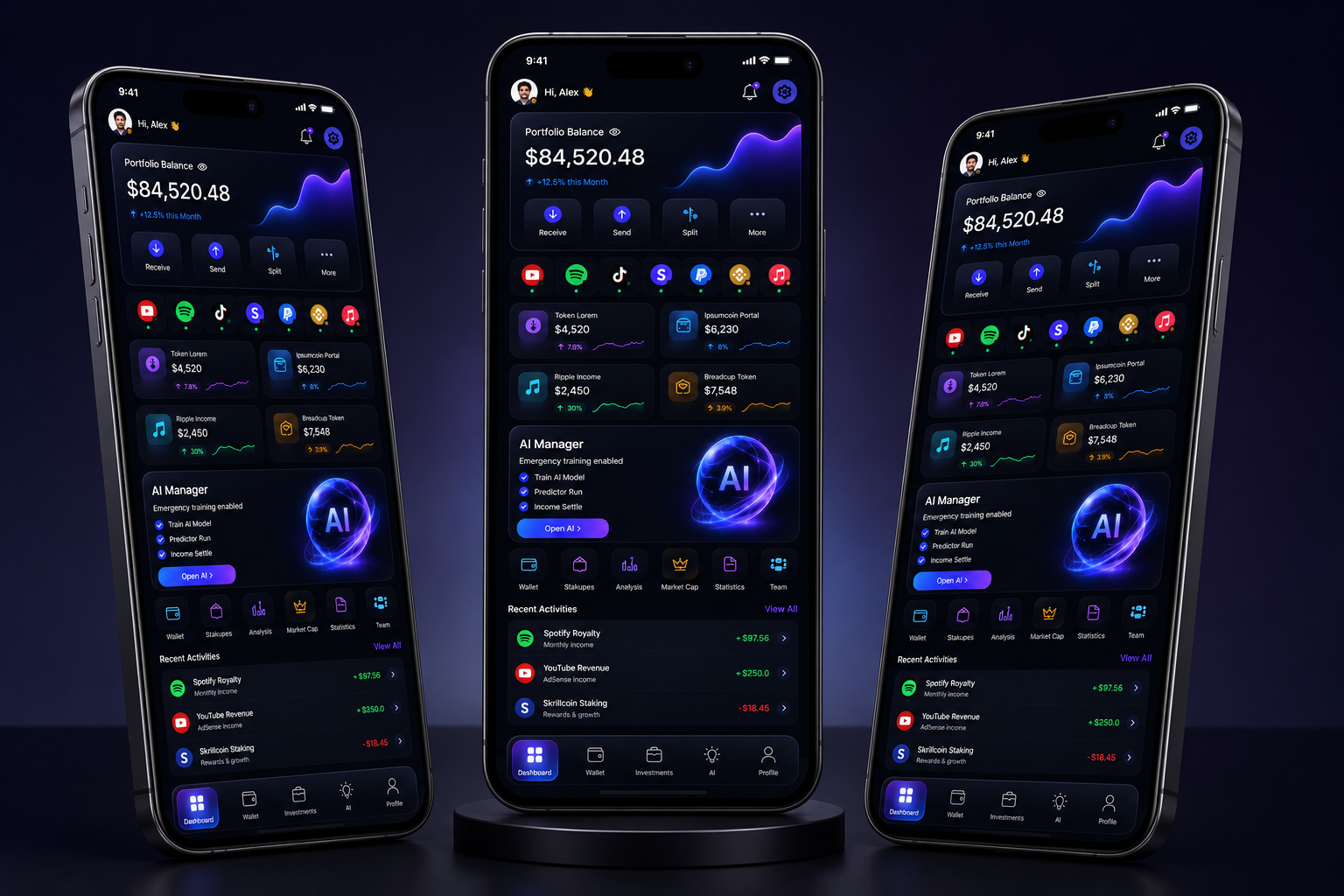 WUNITY mobile application interface